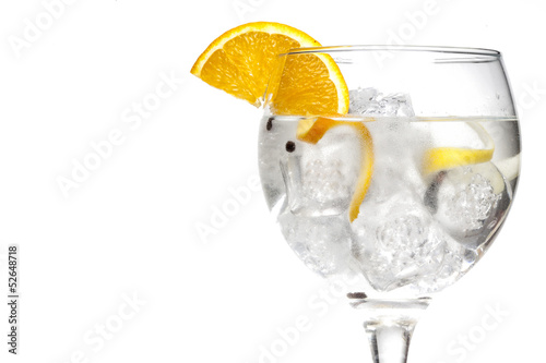 Photographie Gin tonic cocktail