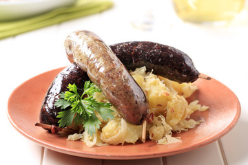 Sticker - Blood sausage and white pudding