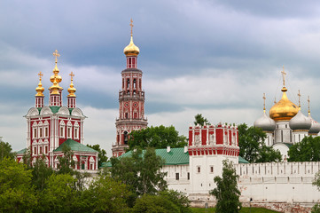 Fototapete - view on the Novodevichy Convent