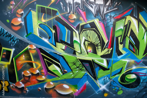 Obraz w ramie Graffiti coloré