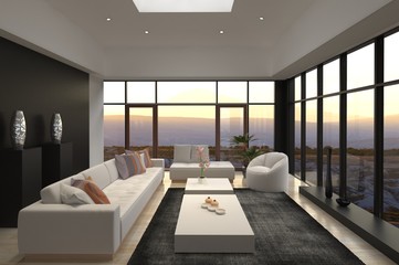 Wall Mural - Awesome Modern Loft Living Room | Architecture Interior