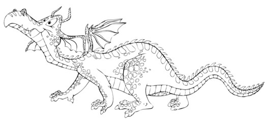  Drache, Echse, Fabelwesen