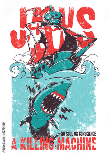 Fototapeta dla dzieci Jaws