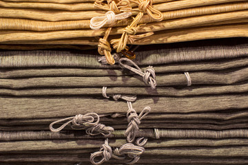 Heap of cloth fabrics