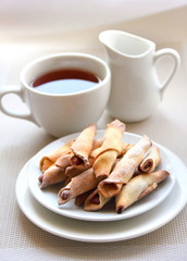 Poster - Homemade cookies with strawberry jam