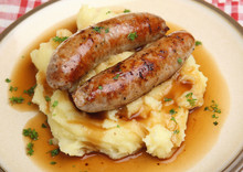 Sausages With Mashed Potato Free Stock Photo - Public Domain Pictures