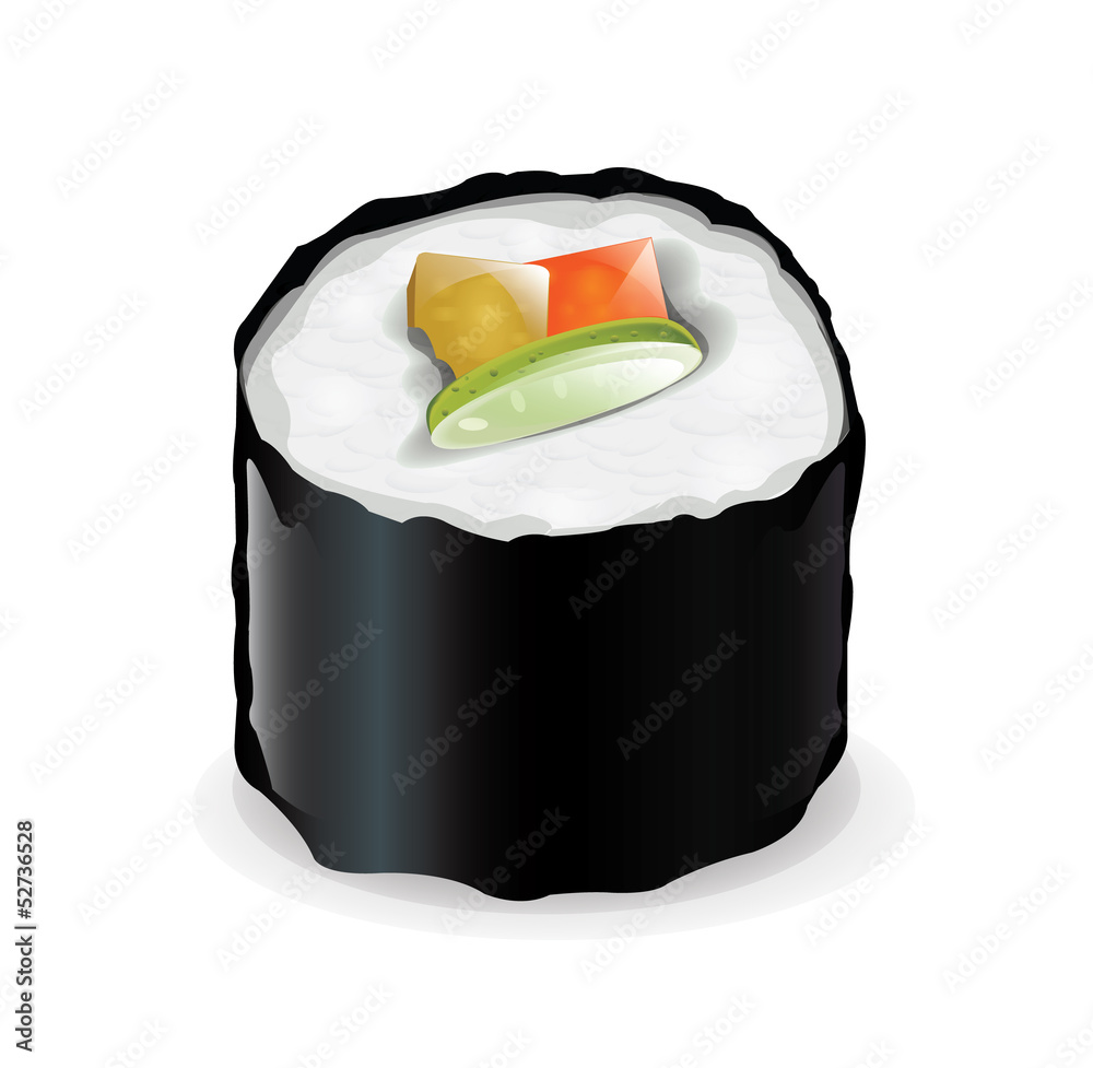 One Sushi Stock Vector Adobe Stock