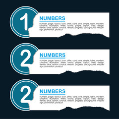 Wall Mural - infographics numbers