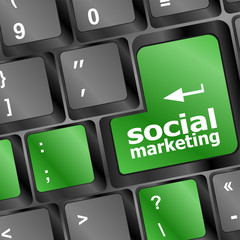 Poster - social marketing or internet concepts, with message on enter key