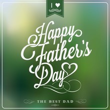 Happy Father's Day Typographical Background