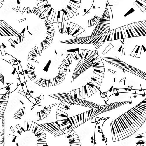 Tapeta ścienna na wymiar Seamless pattern of keyboards