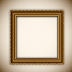 Sticker - Photo frame on abstract background.