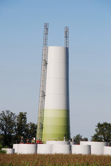 Wall Mural - constuction windturbine