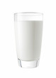 Glass of fresh milk isolated on a white background