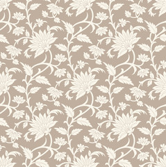 Wall Mural - Seamless floral background