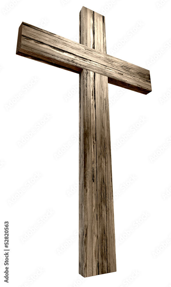 Wooden Crucifix - obrazy, fototapety, plakaty 