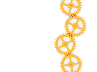 Yellow gears concept