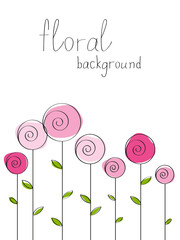 Wall Mural - Doodle roses