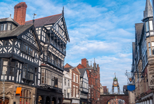 Fotomural Chester, England, Eastgate clock