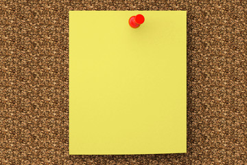 Aufkleber - Note paper pined on cork board