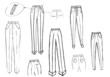 finishing details of women trousers