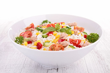 Canvas Print - bowl of rice salad