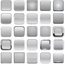 Square Grey App Icons.