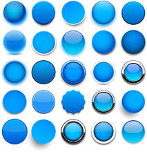 Round Blue Icons.