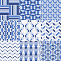 seamless retro pattern print