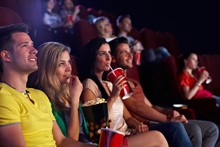 Spectators In Multiplex Movie Theater