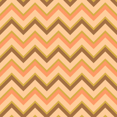 Wall Mural - Seamless chevron pattern in retro style, soft colors.