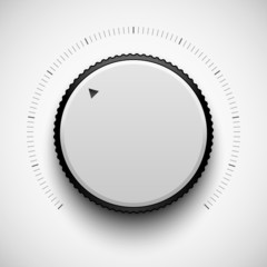 Fototapete - White Technology White Volume Button