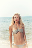 Fototapeta  - woman on the beach