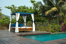 Tropical Cabana And Swimming Pool