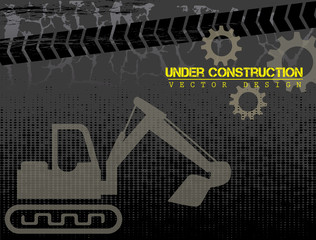 Wall Mural - under construction background