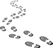 receding footprints