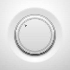 Poster - white technology white volume button