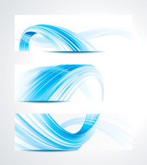 Aufkleber - Set of abstract technology header background.