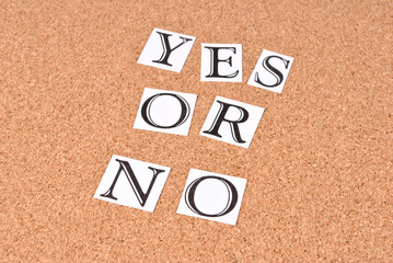 Canvas Print - Yes or no