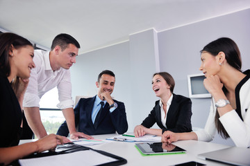 business people in a meeting at office