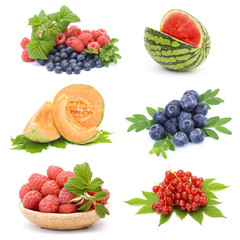 Wall Mural - collection of fresh fruits