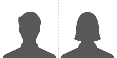 male and female profile picture