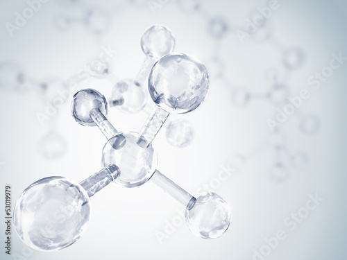 Obraz w ramie Molecule