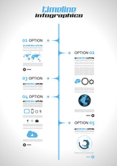 Fototapete - Infographic elements - set of paper tags,