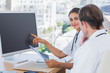 © WavebreakmediaMicro - Doctor showing the screen of a computer to a colleague