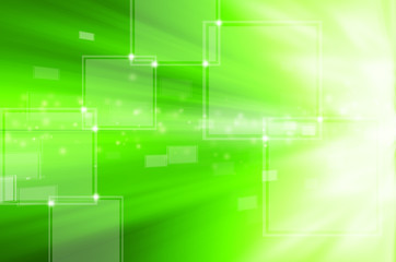 Sticker - abstract green technology background