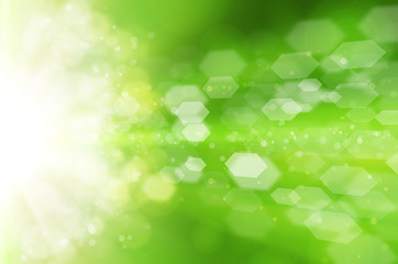 Wall Mural - Abstract green technology background.