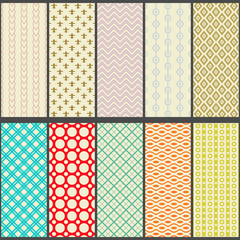 Wall Mural - retro seamless patterns (tiling)