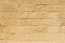 Weathered Sandstone Brick Wall