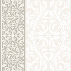 Wall Mural - Floral border. Abstract flower beckground.